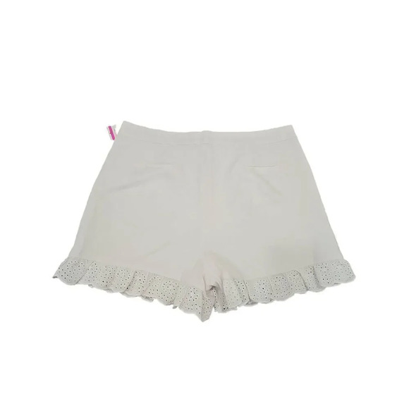 NWOT CECE Women's Mid-Rise Lace Trim Button-Front Shorts Sz 12 - Picture 10 of 10